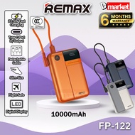 【3C Certified】Remax FP-122 10000mAh Powerbank 22.5W Fast Charging Power Bank Detachable Cable Pawer 
