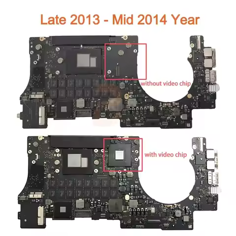 Original Laptop Logic Board For MacBook Pro Retina 15" A1398 Motherboard i7 8GB 16GB 2012 2013 2014 