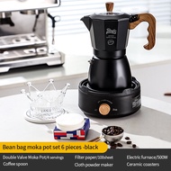 Bincoo nhôm 4cup ý đầu bếp Moka Máy pha cà phê Espresso ý hàng đầu Moka Espresso Quán Cà Phê Bình đự