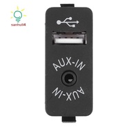 Car USB AUX In Plug Auxiliary Input Socket Adapter for  E81 E87 E90 F10 F12 E70 X4 X5 X6
