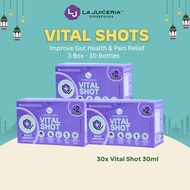 LA JUICERIA Vital Shot Immunity Ginger Honey Lemon (3 Pack/30 Bottles)