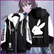 HT Arknights Amiya anime zipper Hoodie coat XXS-6XL jacket Unisex Top HT