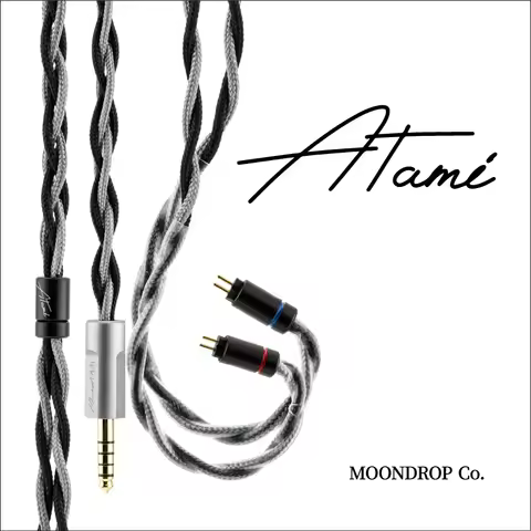 Moondrop Atami Headphone Upgrade Cable with 4.4mm Fully Balanced Plug 0.78mm/Dual 3.5mm/MMCX