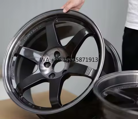For Forged Volk Racing TE37 SL Wheels Pressed Double Black 5x114 3 5x100 5x112 5x120 6061-T6 Aluminu
