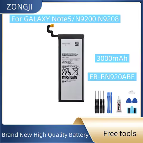 New Battery EB-BN920ABE 3000mAh Battery For Galaxy Note 5 SM-N920 N920F N920T/A N920G N9200 N920G/DS