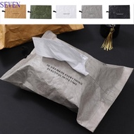 SEVEN Portable Tissue Case, Dustproof Waterproof Toilet Tissue Box, Multifunction Foldable DuPont Paper Napkin Papers Bag Office