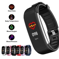 Sports Smart Watch Touch Screen Smart Temperature Measurement Heart Rate Blood Pressure Blood Oxygen Monitoring Fitness Bracelet