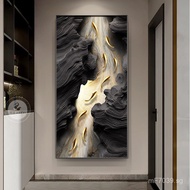 Decorative Painting Hanging Painting Entrance Nine Fishes Picture Modern Luminous Light Luxury Corri