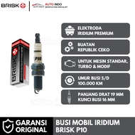 Brisk Iridium Premium P10 Car Spark Plugs | Original Guarantee | 16 mm Spark Plug Wrench
