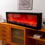 Embedded flame decorative cabinet light for the living room3d Ambient fireplace light, interior deco