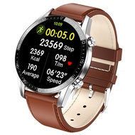 Smartwatch สมาร์ทวอท สมาร์ทนาฬิกาผู้ชาย Android กีฬาเครื่องวัดอุณหภูมิสมาร์ทนาฬิกา2021 Reloj Inteligente Smartwatch สำหรับ Android Huawei Iphone Smartwatch สมาร์ทวอท Black Leather