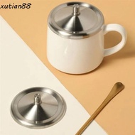 XUTIAN88WL Stainless Steel Cup Lids, Durable Dust-Proof Mug Cover, Kitchen Drinkware Accessories Lea