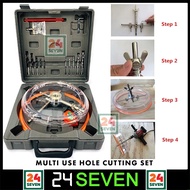 HOLE SAW Multi Use Variable Size Hole Cutting Set Adjustable Large Hole Saw Circle Cutter 40-200MM