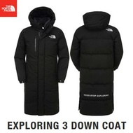 韓國The north face 長版 羽絨 大衣 XL號（105）