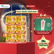 Combo 6 Hộp Trà Sữa Trân Châu Hoàng Kim - Hillway - Chuẩn vị Đài Loan size L (hộp 4 gói trà sữa, 4 g