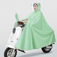 YEYA Áo mưa xe đạp điện ắc quy xe máy dày và dài kiểu dáng người lớn áo poncho toàn thân chống mưa b