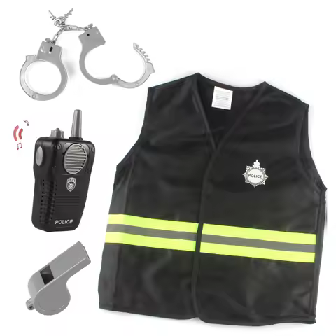 Fire Chief Police Firefigher Doctor Nurse Chef Role Play Dress Up Set Pretend Outfit With Realistic 