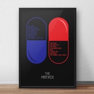 1 Piece Classic Sci Fi Movie The Matrix Poster Wall Picture s Films Red Pill Blue Pill Sci Fi Film C