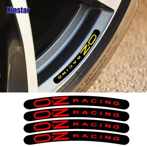 4Pcs OZ Racing Wheel Sticker For OZ Rally Racing Wheels Spoke Stickers Black Universal Auto Accessor