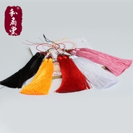 He Fan Hall Chinese Style Antique Tassel Fan Ears Handmade Tassel Folding Fan Group Fan Pendant Pend