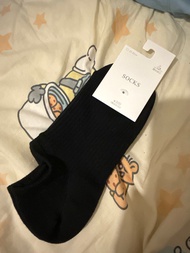 防水加工襪子 3coins 黑色 船襪