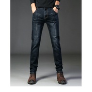 Read stock men jeans stretchable ad brand