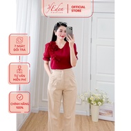 Fashionable women's loose shirt with heart collar and puff sleeves - Eden Fashion Store - ASM246