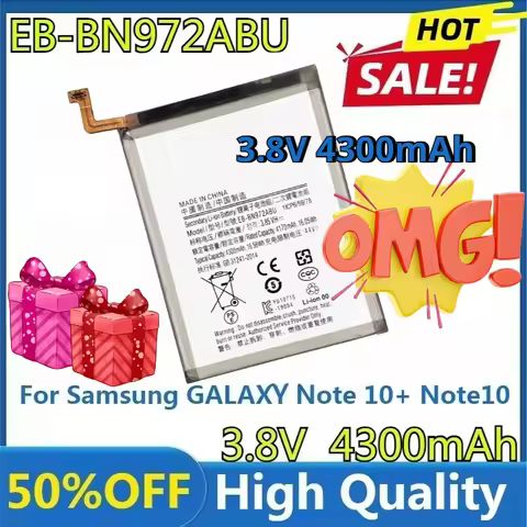 For Samsung GALAXY Note 10+ Note10Plus Note 10 Note10+ Plus SM-N975F SM-N975DS New EB-BN972ABU High
