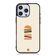 Case iphone 17 16 15 14 13 12 11 X 8 7 6 5 Xs XR Mini Plus Pro Max TPU Rubber BURGER KING