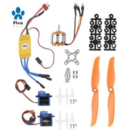 SG90 Servo 2212 KV2200 Brushless Motor 30A ESC 6035 Propeller Accessory Servo Motor Metal+Plastic fo