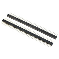 5pcs 1.778mm Pitch 40P 1x40 Round Pin Male Female Header Strip Hole Single Row Straight Socket Conne