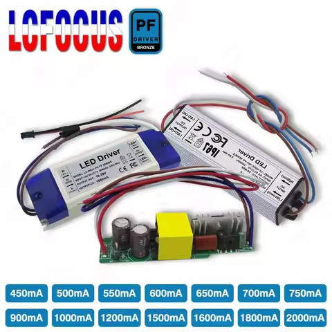 40W 48W 50W 54W 60W 75W 90W LED Driver 1500mA 1200mA 900mA 600mA 450mA 54-96V 18-39V 12-25V Lighting