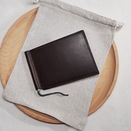 鈔票夾 錢夾 六卡短夾 皮夾 深咖啡