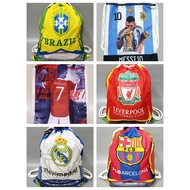 Free Shipping Football Training Bag Backpack Shoe Bag Storage Bag messi Argentina neymar ronaldo Liv