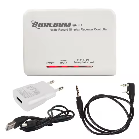 SURECOM SR-112 Radio Record Simplex Walkie Talkie Repeater Controller with 1pcs Radio connect Cable 