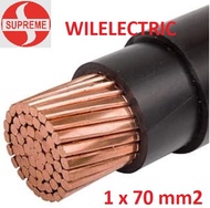 Kabel listrik power NYY 1 x 70mm / 1x70 mm HITAM Supreme per meter