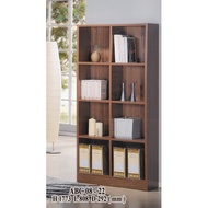 Brightening Star CHAMP Bookcase 8 Cube Bookshelf MDF Board Almari Buku Kabinet 4 Tier Brown Color Bo