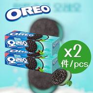 韓國Oreo薄荷朱古力夾心餅 80G X 2盒(EXP:Y/M/D-2026/08+)