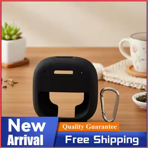 Silicone Case Sleeve with Carabiner Silicone Protective Cover Case for Bose SoundLink Micro 2 BT Spe