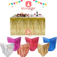 Foil Table Fringe Doff Tassel Table Curtain 0.75x3 m Birthday Decoration