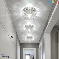 QBK6Q LED Ceiling Lights, 3W Crystal Balcony lamp, Multicolor Downlight 220V Surface Mounted Aisle F