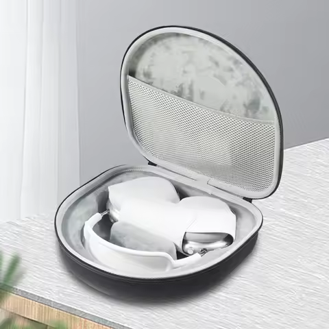 Headphone Travel Case with Mesh Pocket EVA Headphone Carrying Case Wireless Headset Protective Box f