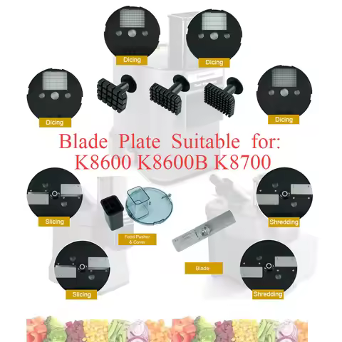 Original K8600 Vegetable Slicer Machine Multifunctional Full Size Accessories Slicing Shredding Dici