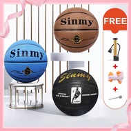 Original Sinmy Leather Material Category 7 Basketball Official Basketball High Quality 3 Color ..