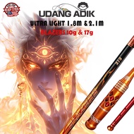 Joran 4/6 Ultra Light 1.8m & 2.1m (BLAZERS)10g 17g Udang Galah Telescopic Rod Prawn Pancing Kolam
