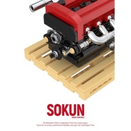 P PB Pinbo Speed Soul JDM Engine 4G63 Mini Engine Assembly Technology Building Block Toy Model 8869B