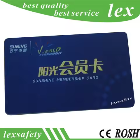 High Quality Credit Card S50 1K 13.56mhz Thick 0.76mm Transparent Pvc Business Card Printing Clear V