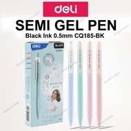 [DELI X AGNEZ MO] Deli Semi Gel Pen Semi Gel Pen 0.5mm Black Ink CQ185-BK