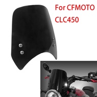 Motorcycle Windshield  Windscreen Wind Deflectors For CFMOTO CLC450 CLC250 450CLC Black Clear