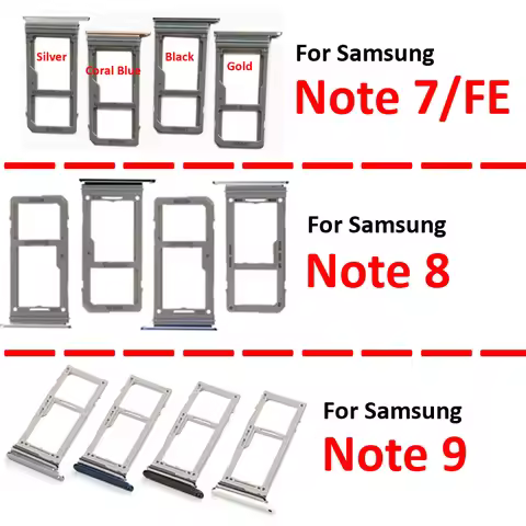 For Samsung Note 8 9 7 FE Phone New Micro SD 2 SIM Card Tray Holder Slot Part For Samsung N935 N950 